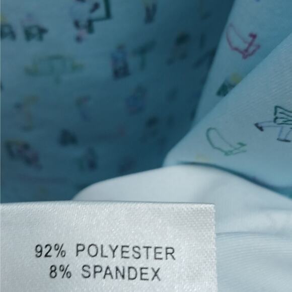 Masters Tech Men's Sports Patrons Icons Print Performance Golf Polo Blue Large - Picture 5 of 6